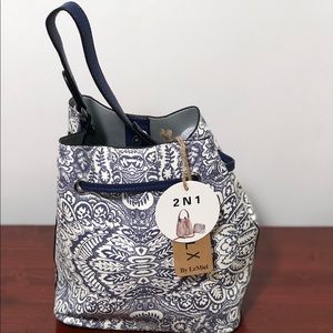 LeMiel Blue Paisley handbag vintage